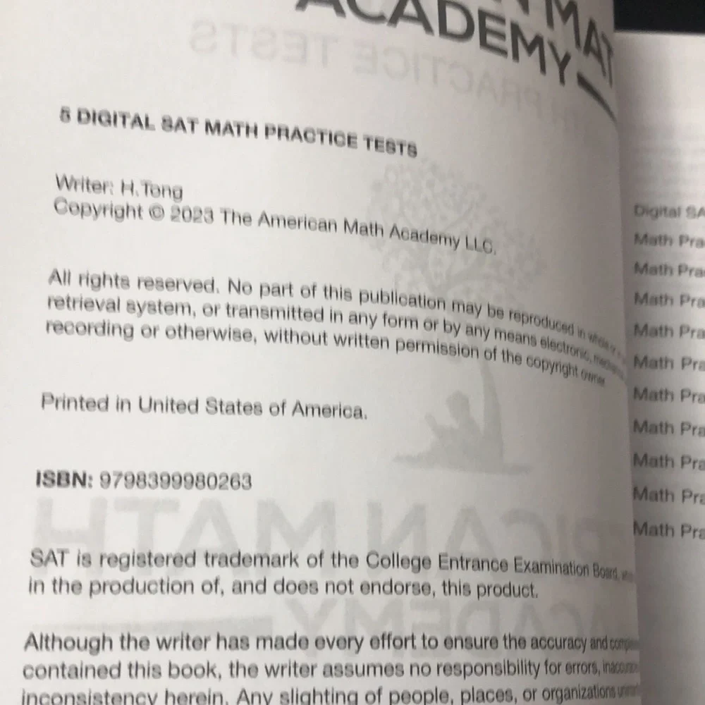5 Digital SAT Math Practice Tests - Picture 2 of 2